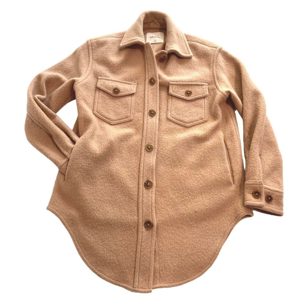 Aritzia Wilfred Free The Ganna Shirt Jacket In Chasm
